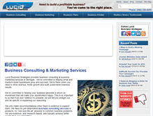 Tablet Screenshot of lucidbusiness.com